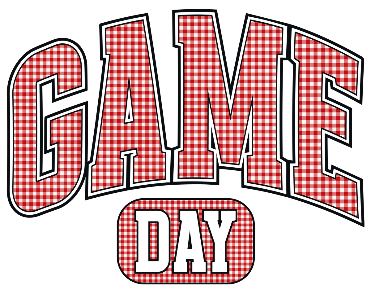 Game Day Red Gingham
