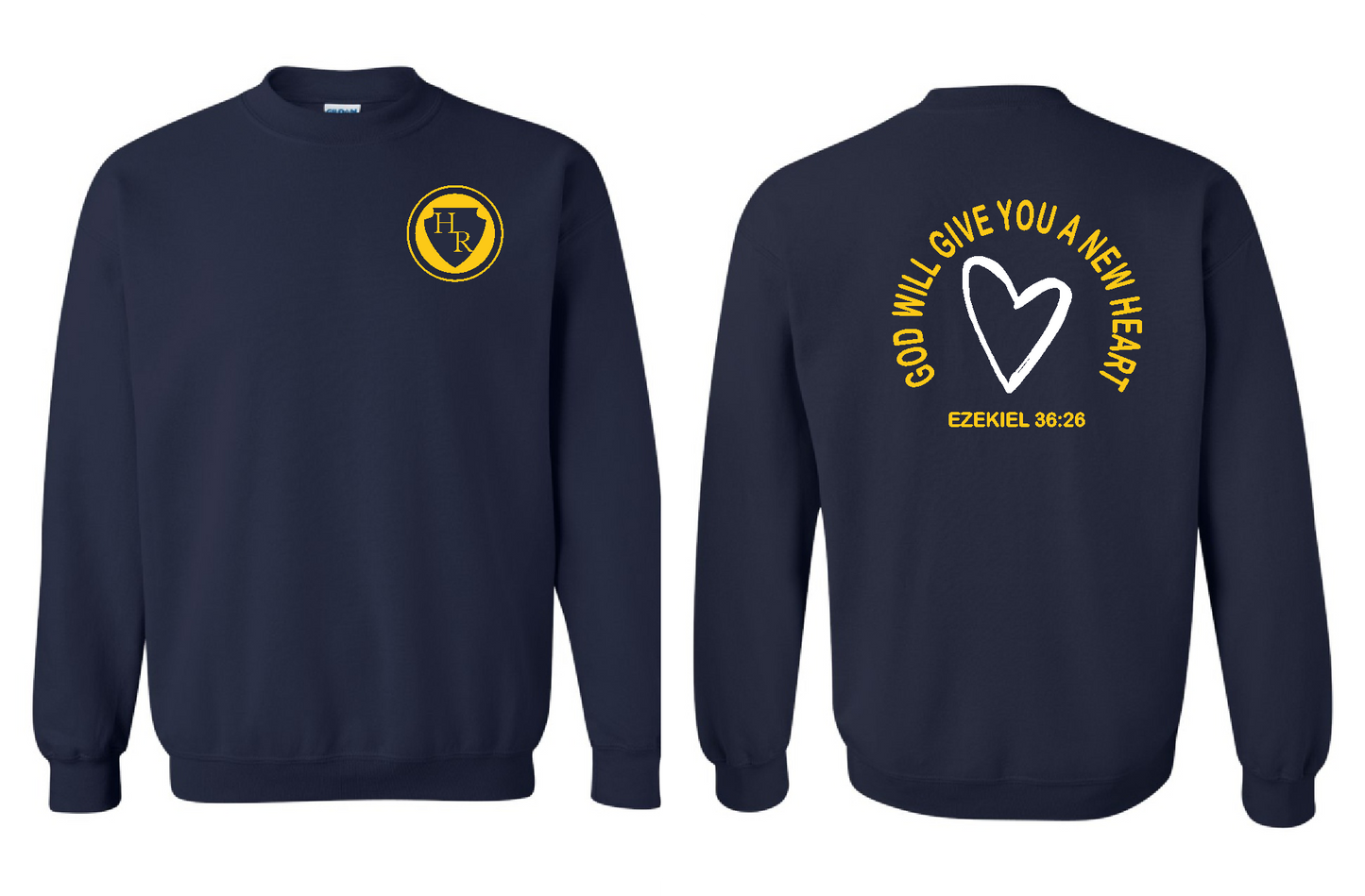HR - Gildan crewneck sweatshirt Design 2