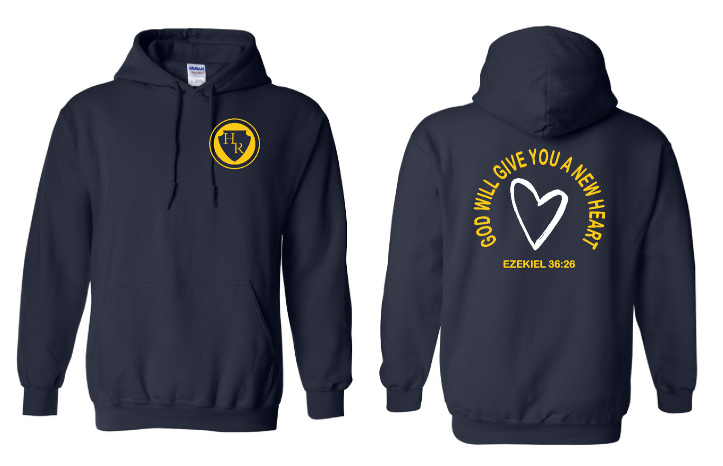 HR - Gildan hoodie sweatshirt Design 2