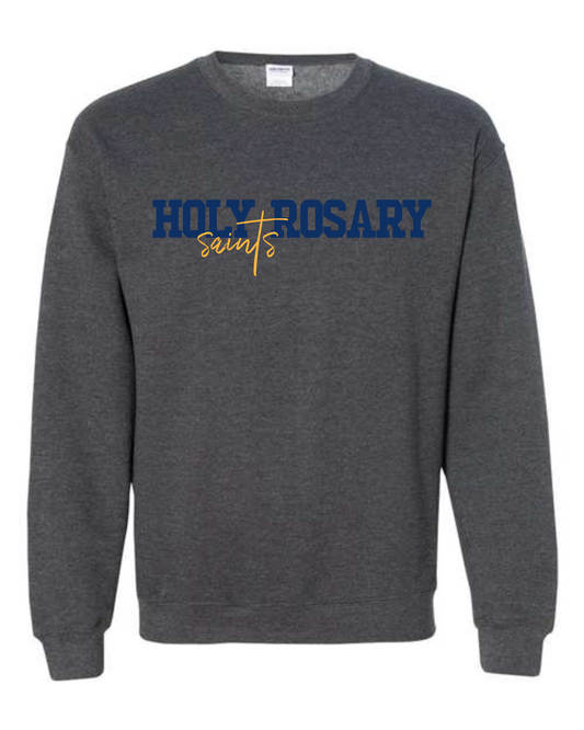 Holy Rosary- Gildan Crewneck Sweatshirt