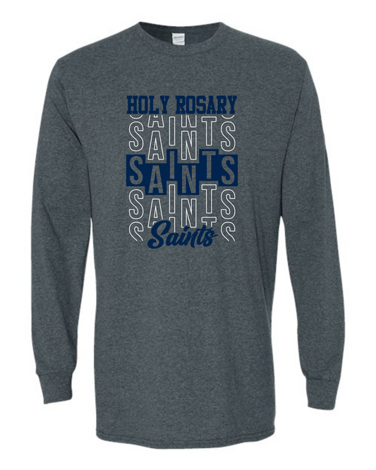 Holy Rosary- Gildan Long Sleeve