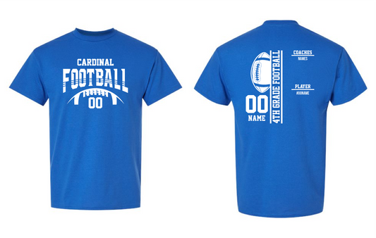 4th Grade FB- Gildan Short Sleeve 50/50 Tee