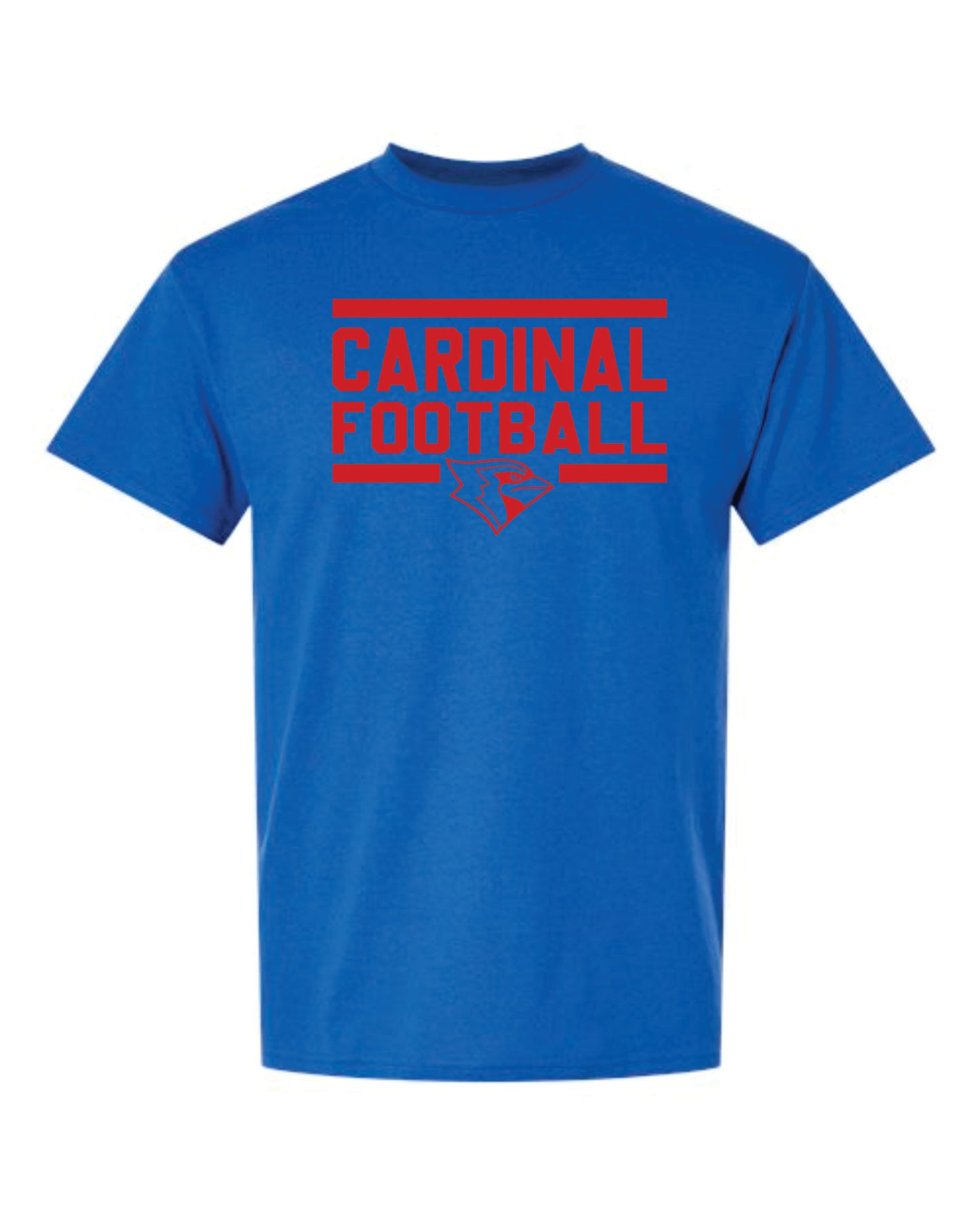 3rd Grade FB- Cardinal Football Design 2- Gildan Short Sleeve 50/50