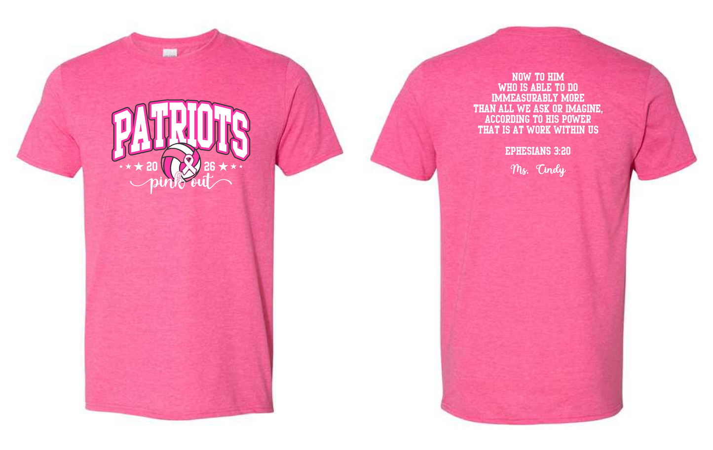 CCA Pink Out- Gildan Softstyle Short Sleeve T-Shirt