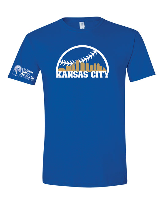 GVMH Unisex Tee - KC Baseball Skyline design