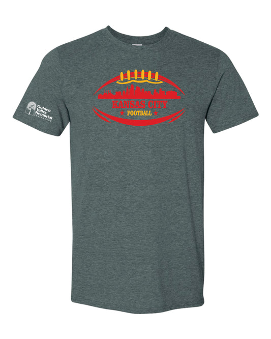 GVMH Unisex Tee - KC Football Skyline design