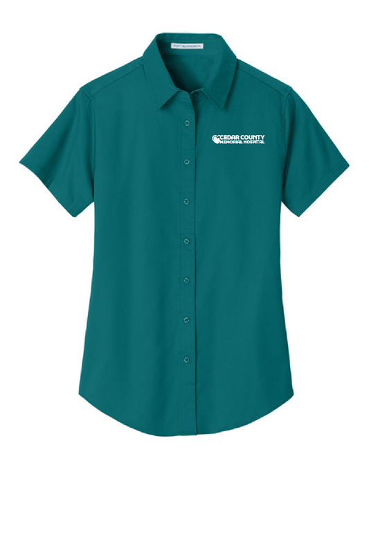 CCMH-Women's Port Authority Short Sleeve Easy Care Shirt with embroidered log (L508)