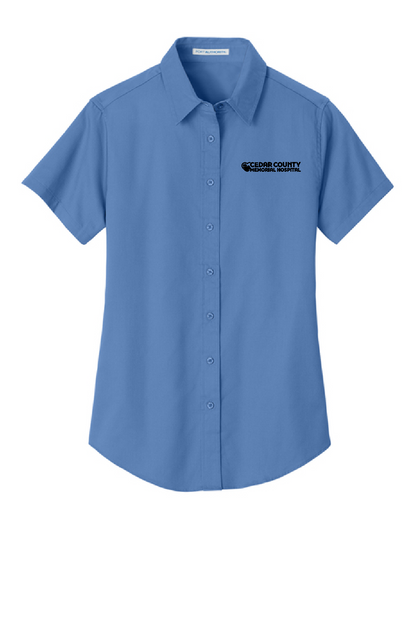 CCMH-Women's Port Authority Short Sleeve Easy Care Shirt with embroidered log (L508)
