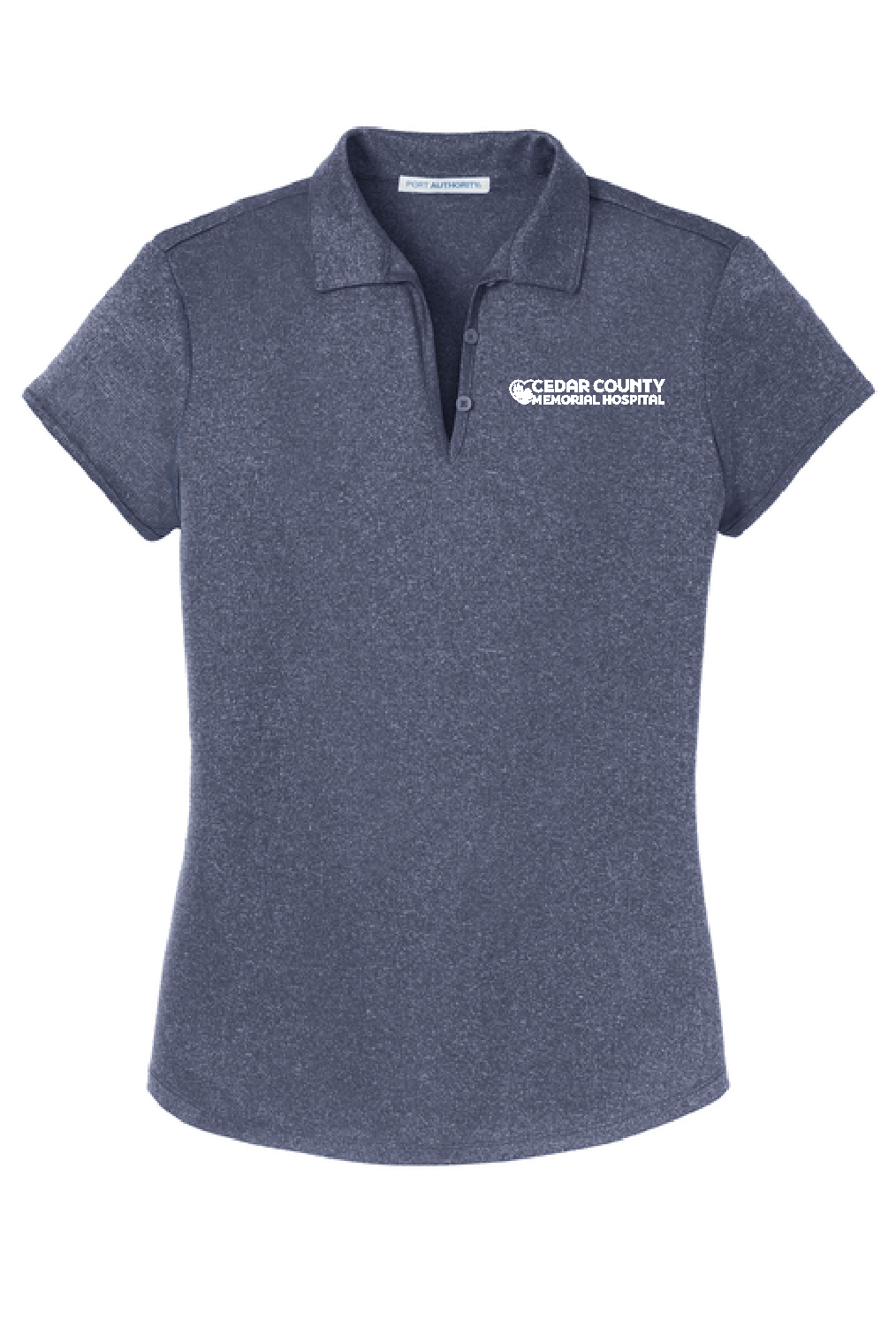 CCMH- Womens Port Authority®  Trace Heather Polo with embroidered logo (L576)