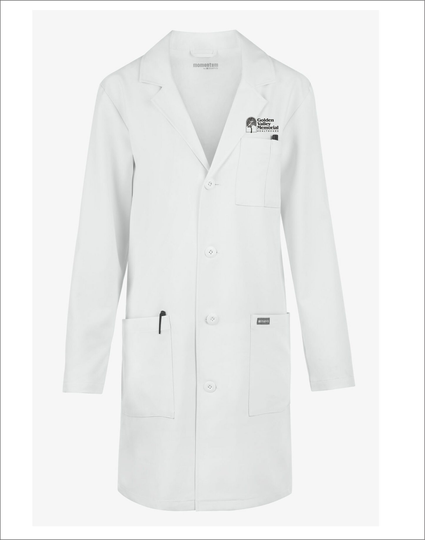 GVMH Unisex Lab Coat with embroidered logo