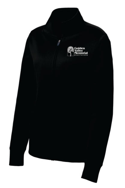 GVMH Long-Sleeve Women’s Full Zip LST241 with Embroidered Logo