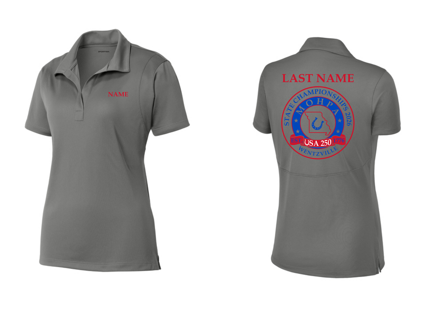 MOHPA- Sport Tek Women's Micropique Polo