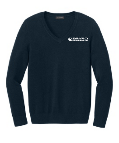 CCMH- Women’s Easy Care V-Neck Sweater (LSW2850)
