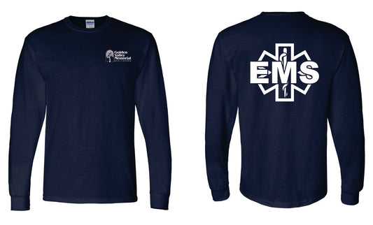 GVMH EMS - Gildan L/S tee - navy