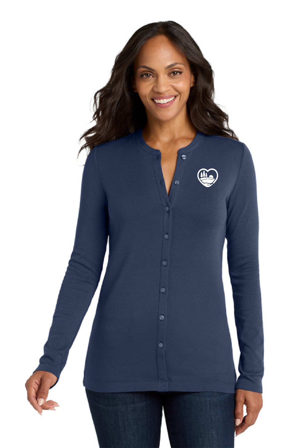 CCMH- Women's Port Authority Concept Stretch Button-Front Cardigan (LM1008)