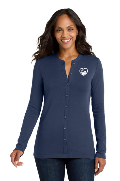 CCMH- Women's Port Authority Concept Stretch Button-Front Cardigan (LM1008)
