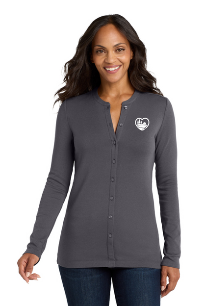 CCMH- Women's Port Authority Concept Stretch Button-Front Cardigan (LM1008)