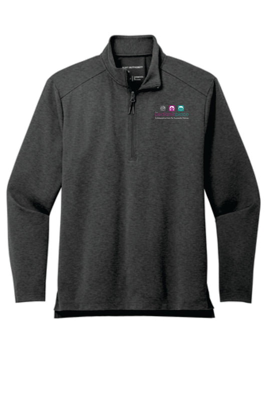 Pediatric Place - Mens K880 Port Authority® C-FREE® Double Knit 1/4-Zip printed logo