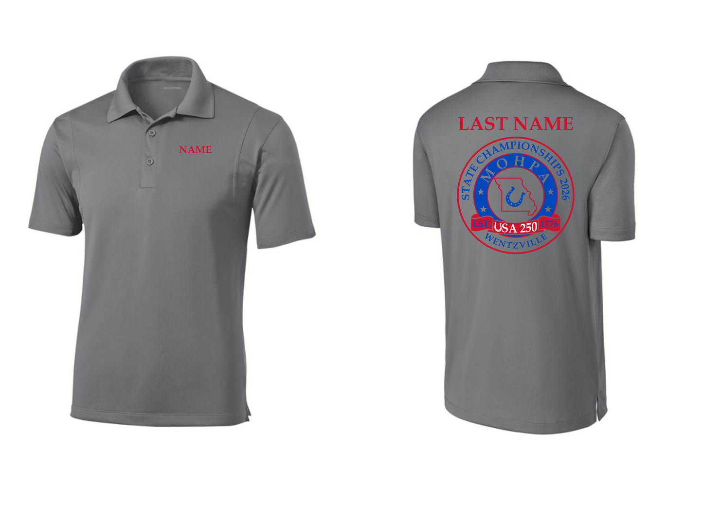 MOHPA- Sport Tek Men's Micropique Polo