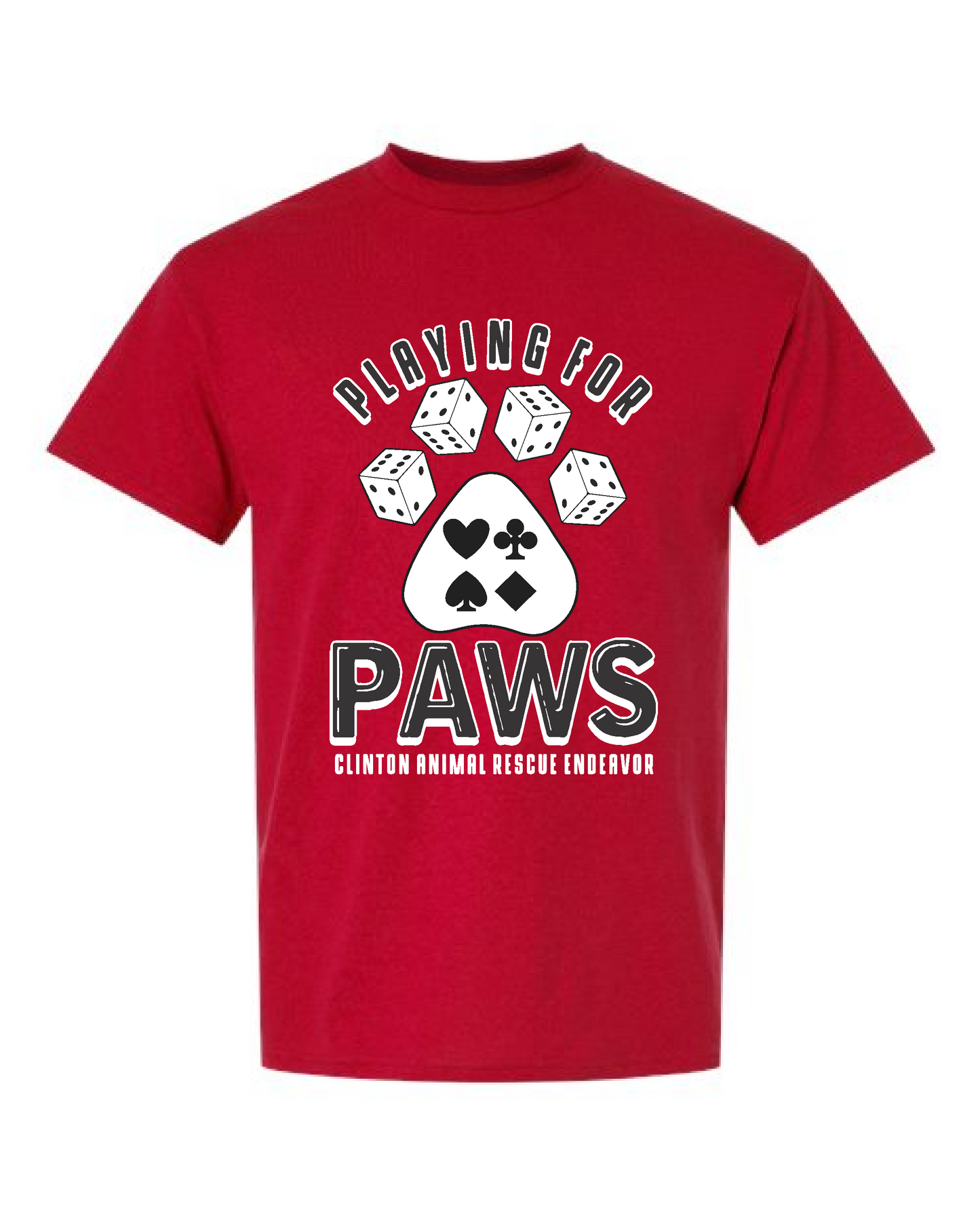 C.A.R.E Playing for Paws Gildan Short Sleeve