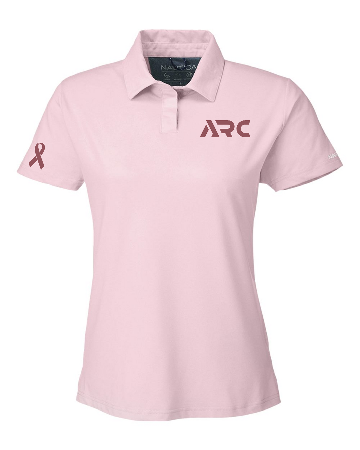 ARC - Nautica N17923 Women's Saltwater Polo Sunset pink - Breast Cancer Awareness