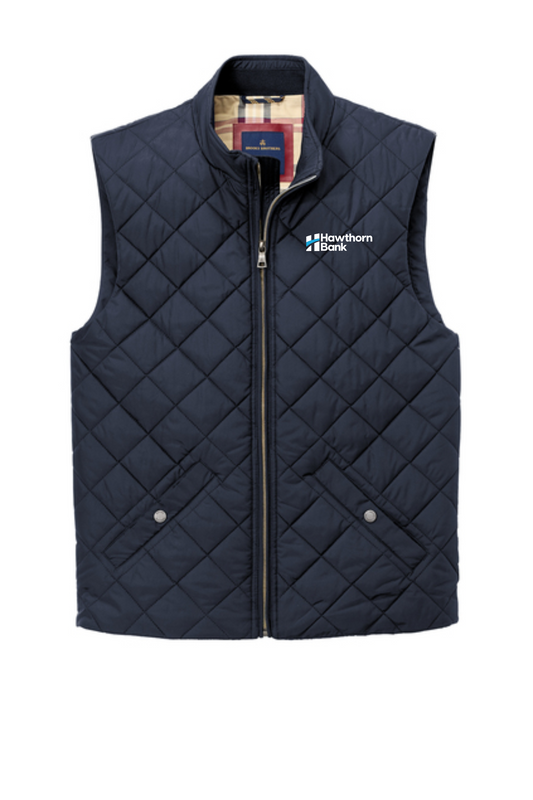 Hawthorn Bank - Mens  Brooks Brothers® Quilted Vest - BB18602