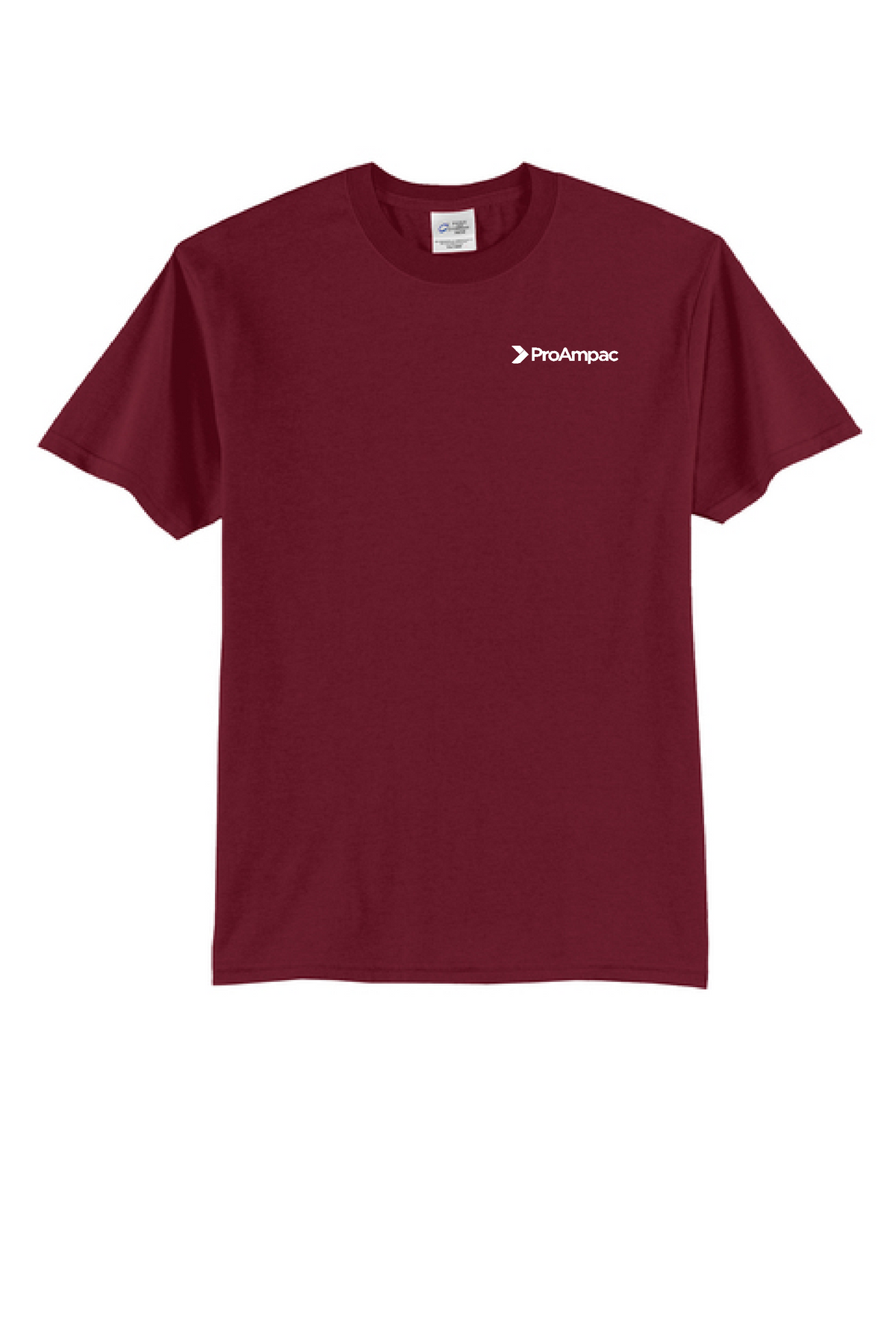 ProAmpac Port & Company T-shirt- White Left Chest (PC55)