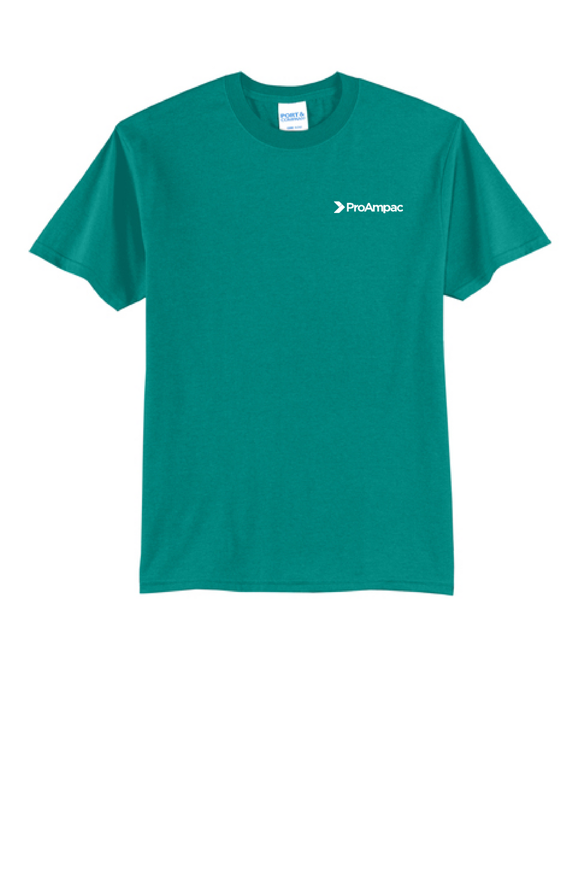 ProAmpac Port & Company T-shirt- White Left Chest (PC55)