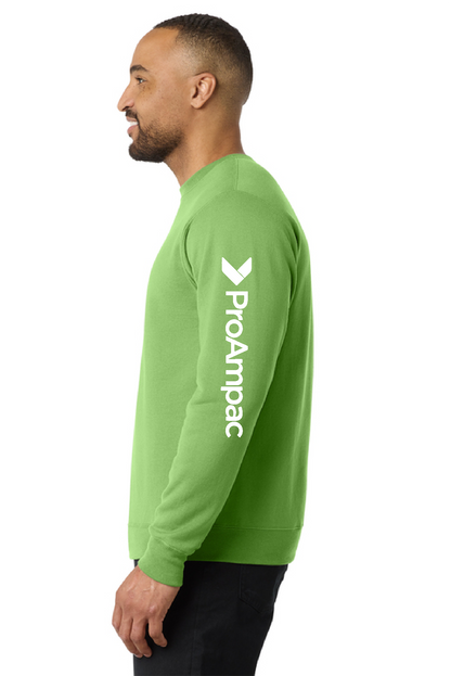 ProAmpac- Port & Company Crewneck Sweatshirts Sleeve Logo only (PC78)
