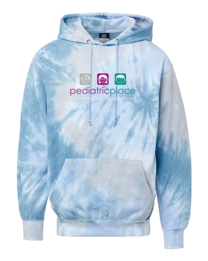 Pediatric Place Tie-Dye hoodie - 1290 colored ink - no back print