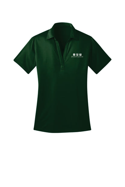 Pediatric Place embroidered ladies polo - white embroidered logo