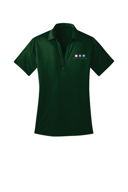 Pediatric Place embroidered ladies polo - full color embroidered logo