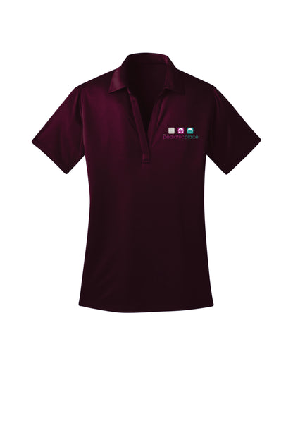 Pediatric Place embroidered ladies polo - full color embroidered logo