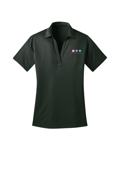 Pediatric Place embroidered ladies polo - full color embroidered logo