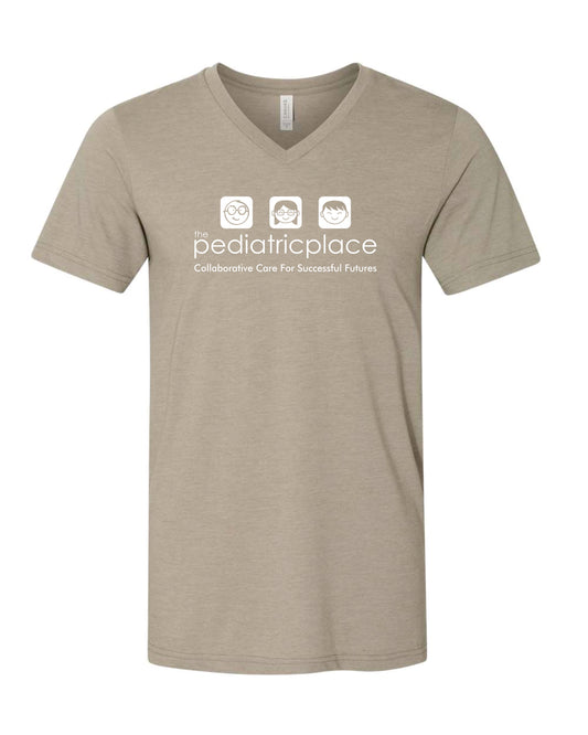 Pediatric Place Bella V-neck - Printed white logo - 3005 - no back print