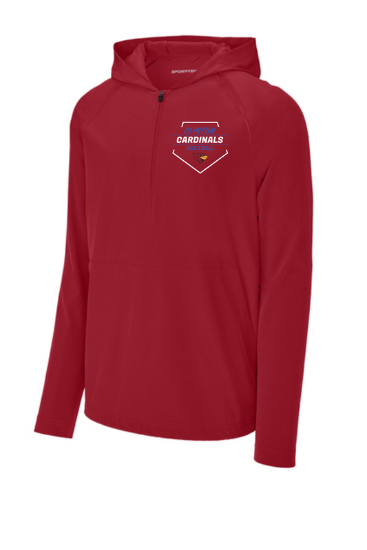 CHS Softball Sport-Tek® Repeat 1/2-Zip Long Sleeve Hooded Jacket