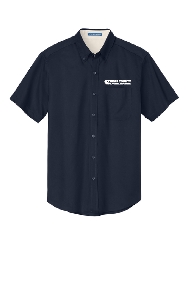 CCMH- Men's Port Authority® Short Sleeve Easy Care Shirt with embroidered logo (S508)