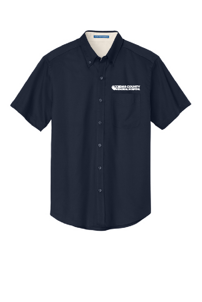 CCMH- Men's Port Authority® Short Sleeve Easy Care Shirt with embroidered logo (S508)