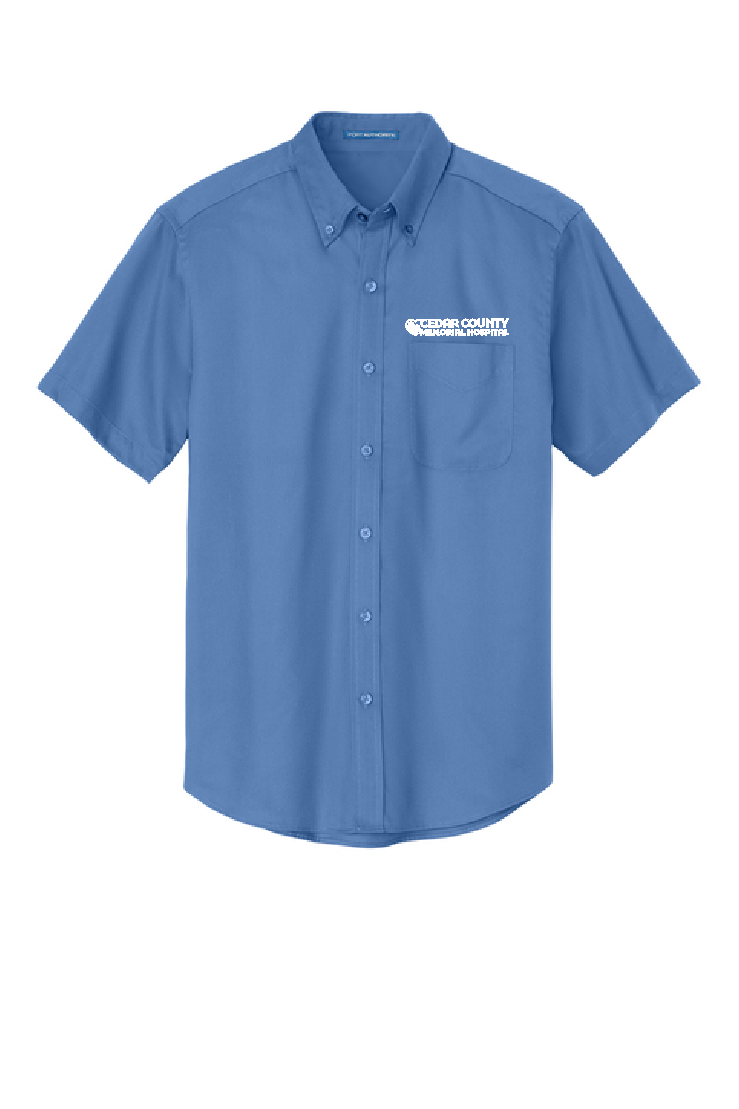 CCMH- Men's Port Authority® Short Sleeve Easy Care Shirt with embroidered logo (S508)