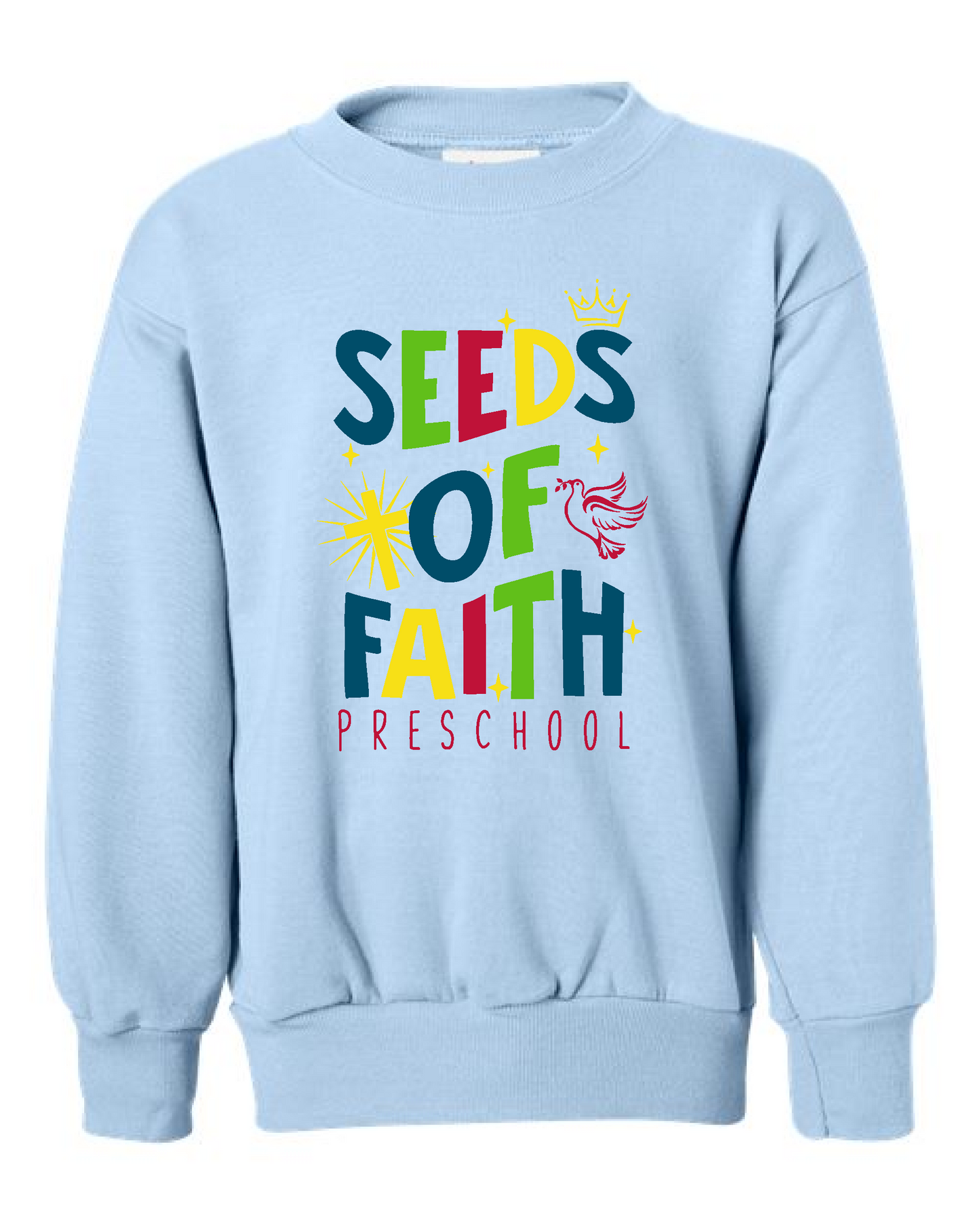 Seeds of Faith- YOUTH Hanes Crewneck Sweatshirt