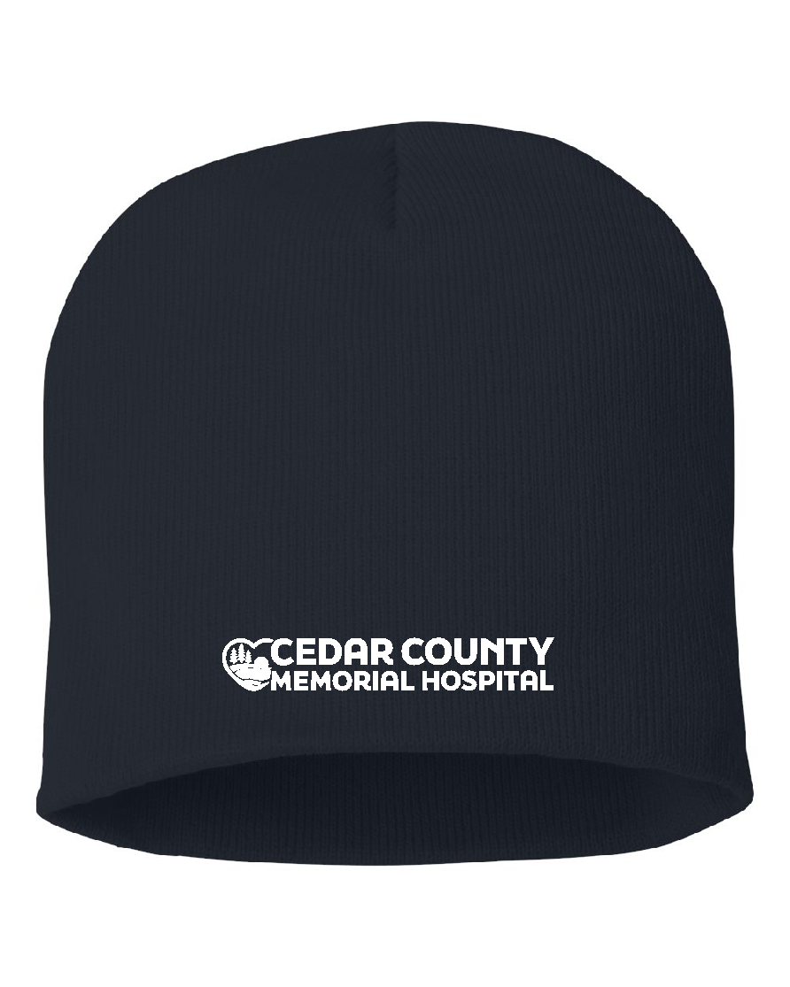 CCMH- Unisex 8" Beanie with embroidered logo (SP08)