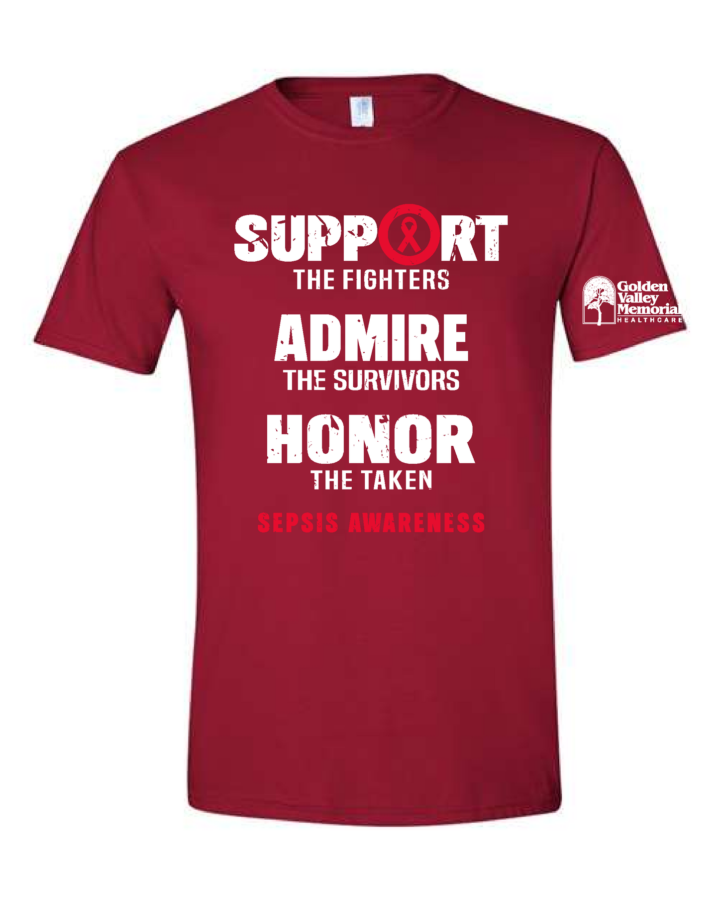 GVMH Sepsis Awareness Support the fighters - Gildan Softstyle t-shirt