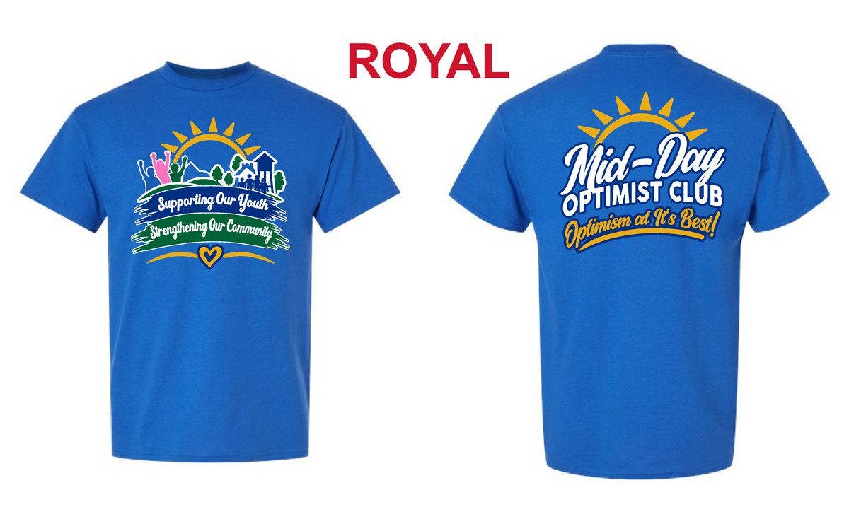 Midday Optimist- Gildan Dryblend Short Sleeve