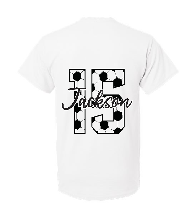 Custom soccer supporter- Gildan short sleeve T-shirt (8000)