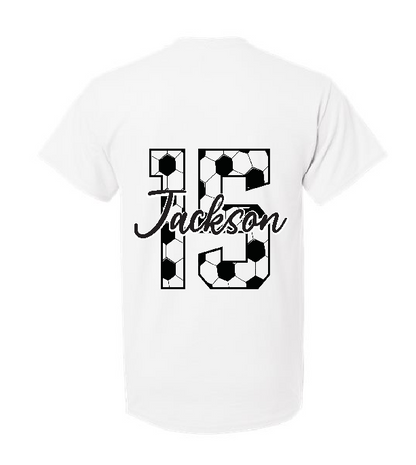 Custom soccer supporter- Gildan short sleeve T-shirt (8000)