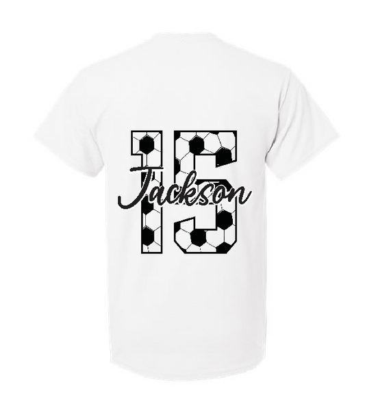 Custom soccer supporter- Gildan short sleeve T-shirt (8000)