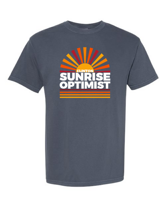 Sunrise Optimist- Comfort Colors Short Sleeve Tee (Denim 1717)