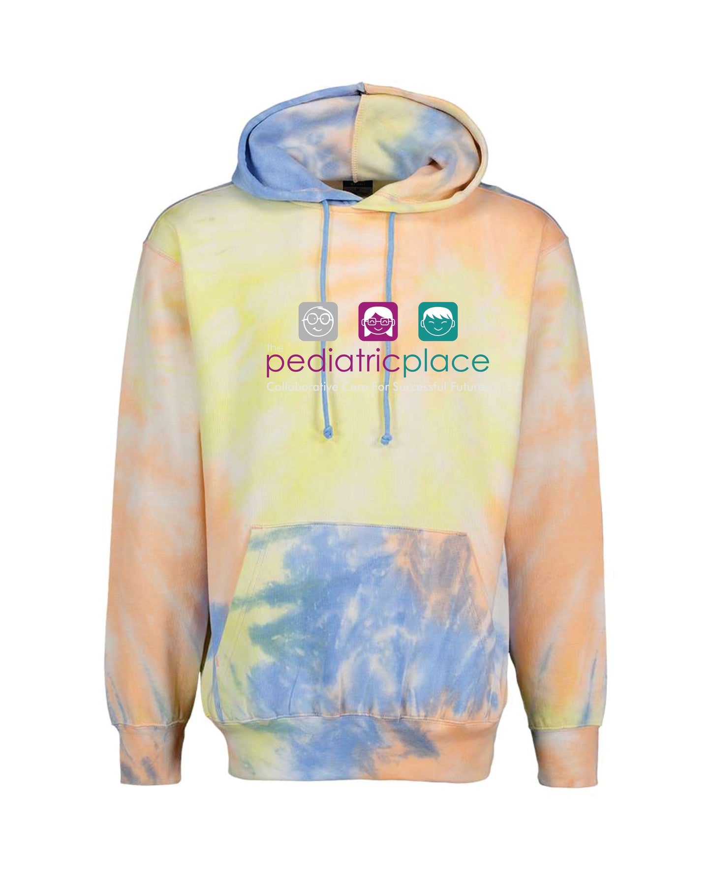 Pediatric Place Tie-Dye hoodie - 1290 colored ink - no back print