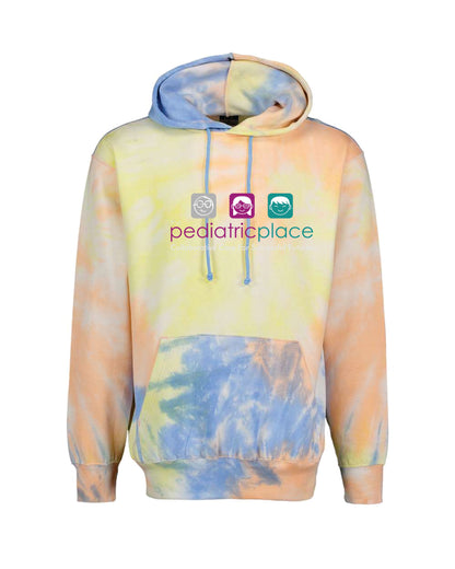 Pediatric Place Tie-Dye hoodie - 1290 colored ink - no back print