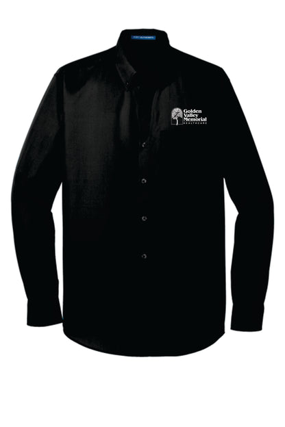 GVMH Long-Sleeve Men's Dress Shirt W100 with Embroidered logo